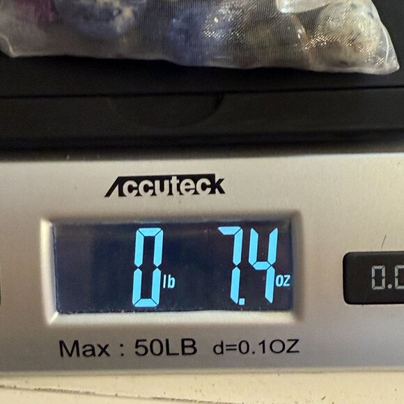 Mixed Polished Gemstones & Fossils Crafting Set In Sheer Drawstring Bag - Picture 12 of 12